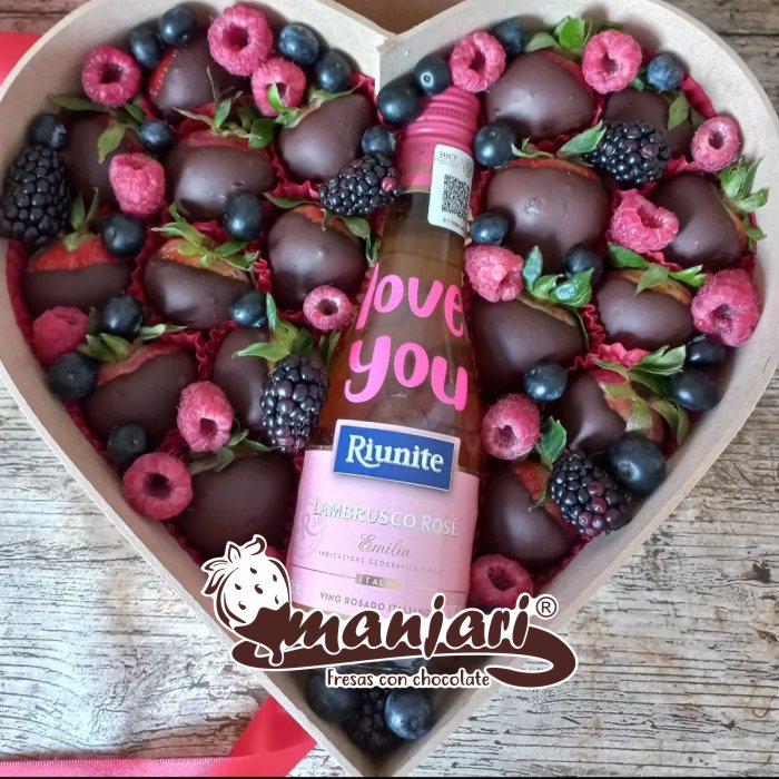 fresas con chocolate 